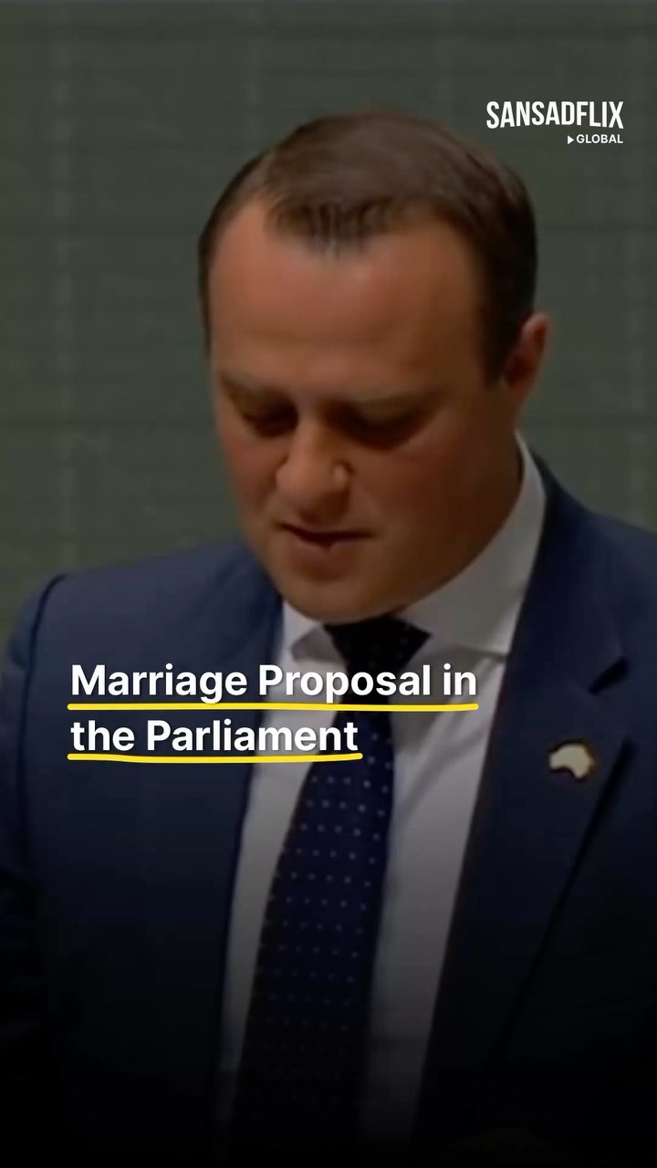 When Australian MP #timwilson proposed his partner in parliament