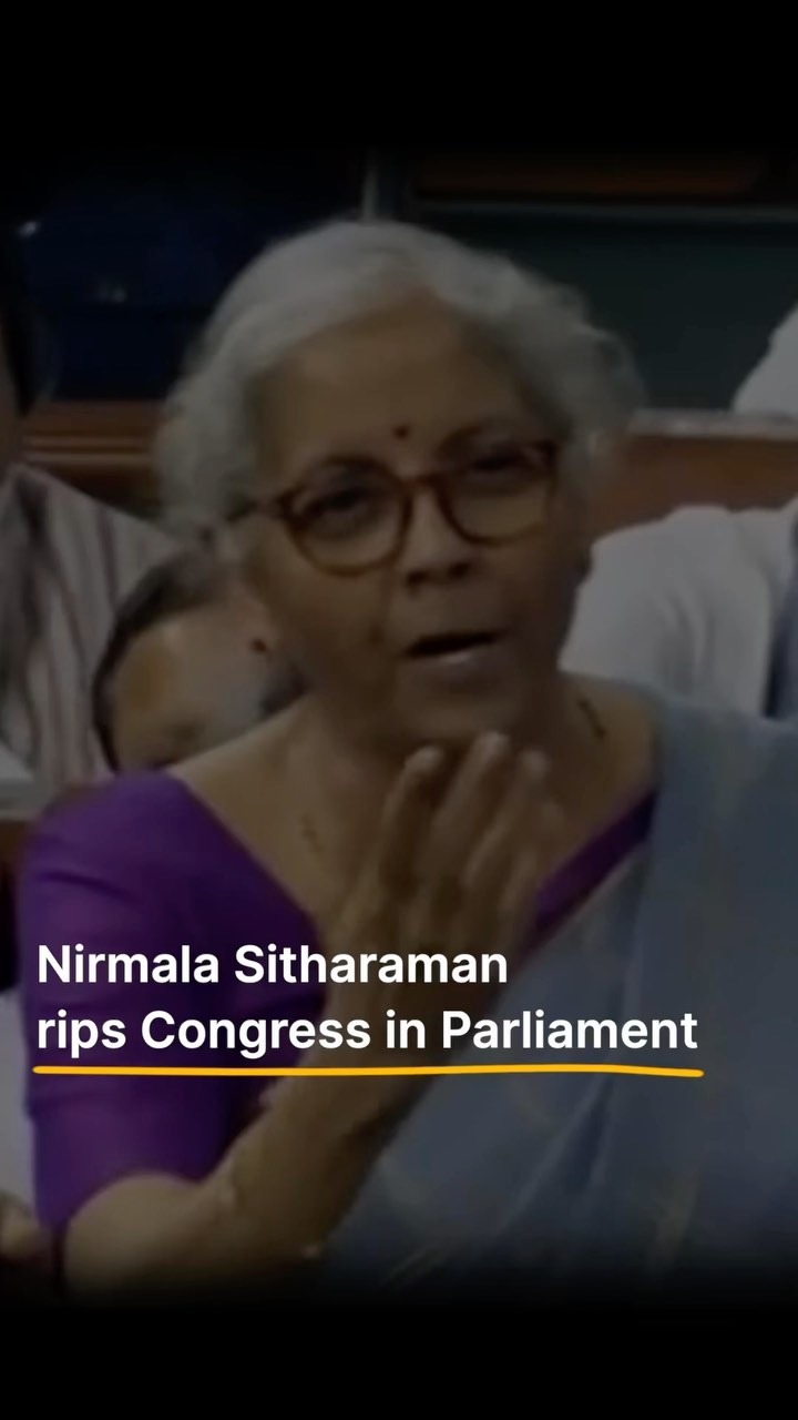 Watch how FM @nsitharaman ripped Congress off over their fake cries in the LS.