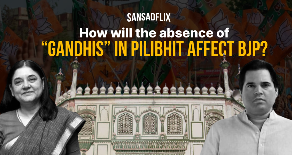 How would the absence of the Gandhi name in Pilibhit affect the BJP in 2024?