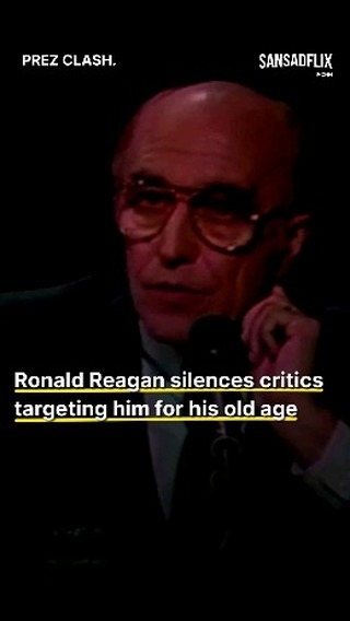 Ronald Reagan silences critics targeting him for his old age